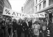 Antiglobalists actions. Geneva, 2000.